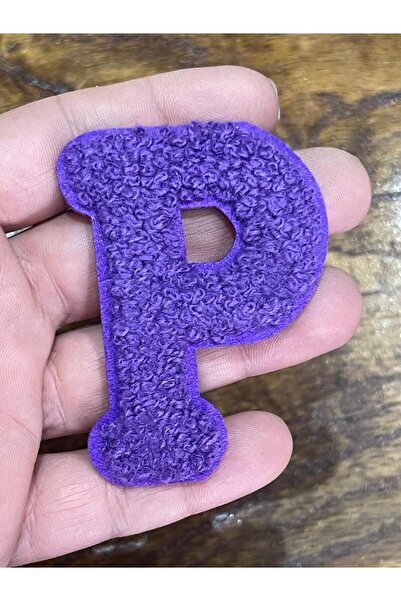 Gönülden Tasarım 8x5 cm pegla za glačanje Tkano izvezeno slovo P aplikacija v...