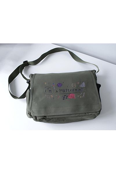 DEEFWEAR Mastermınd Printed Messenger Bag/Bag Ρυθμιζόμενη ζώνη και τσέπες με φερμουάρ