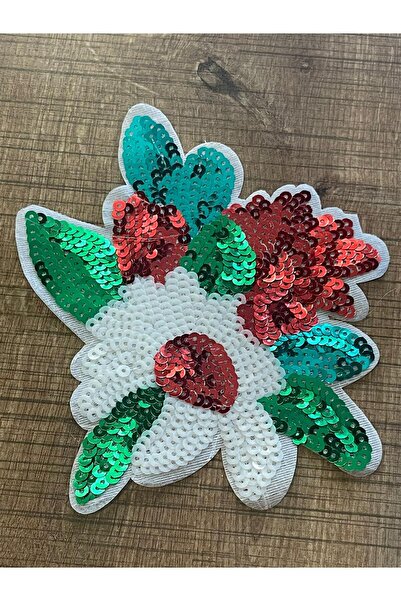 Gönülden Tasarım 13x15 cm Ștampile adezive cu fier de călcat cu paiete Applique Rama Patch Accesoriu de cusut