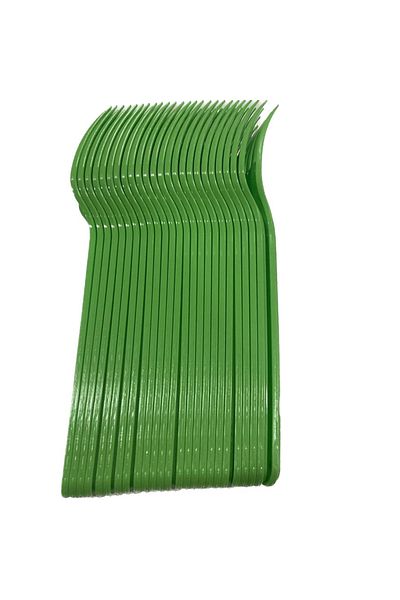 Roll-Up Colorful Plastic Crack Green 25 Pcs