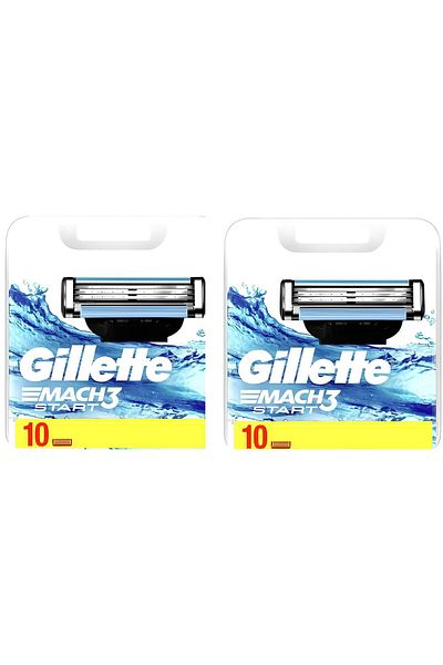 Gillette Mach3 Start Replacement Shaving Razor 10 Pieces X 2 Pieces