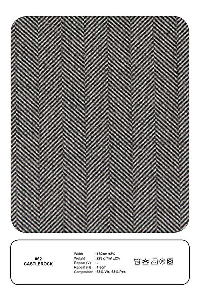 SG Premium Castlerock Balıksırtı Metre Kumaş