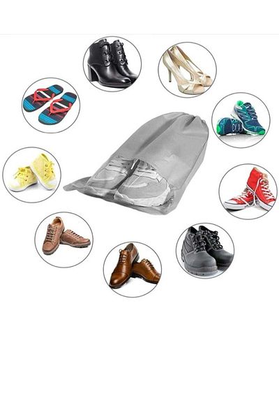 HOMELİFE EV TEKSTİL 5 A Piece Zippered First Quality Shoe Carrying Bag Suitcase Organizer Set (5 PCS)
