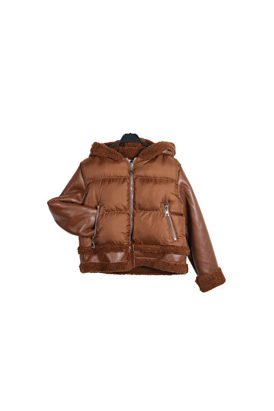 Butik DERİ KÜRK GARNİLİ KAPŞONLU MONT