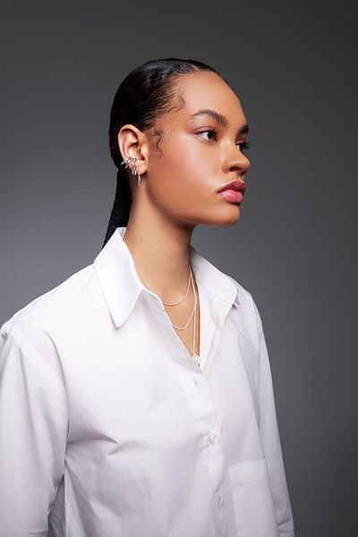 DeFacto Damen-Ohrringe 6-teilig Silber B9522axns