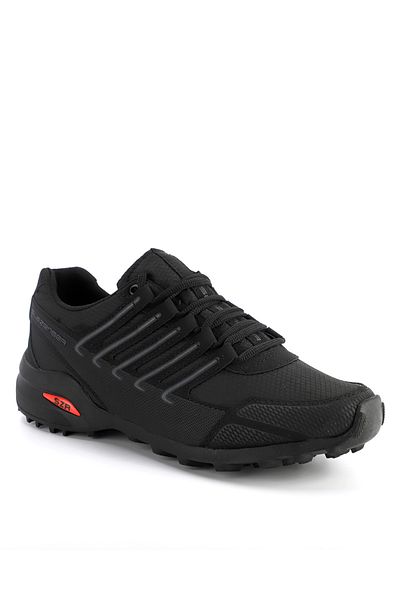 Slazenger Ανδρικά παπούτσια εξωτερικού χώρου - ADMISSION IN, Μαύρο/Σκούρο Γκρι