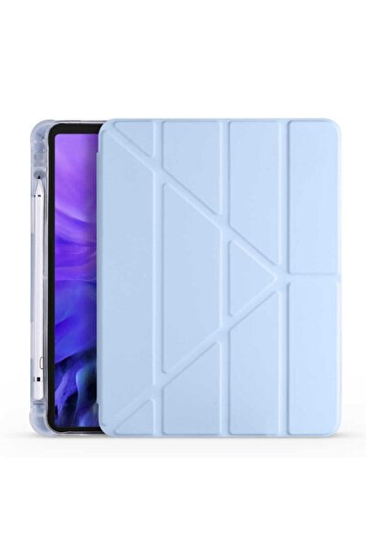 MOBAX Apple Ipad Air 2 9.7" Uyumlu Kılıf Kalem Bölmeli Trifolding Silikon A15...