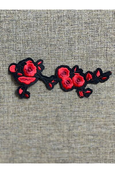 Gönülden Tasarım Ivy Rose Embroidered Applique 14x4