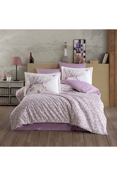 Hobby Arianna Plum - Poplin Double Duvet Cover Set
