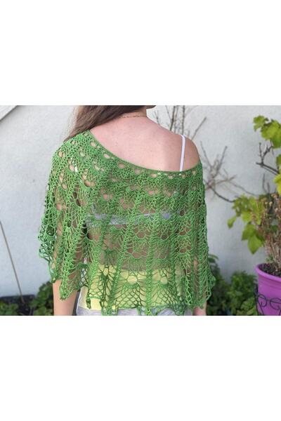 Gönülden Tasarım Особливий дизайн, ручна робота, пляжний одяг, короткий болеро з відкритими плечима, бюстгальтер-шаль