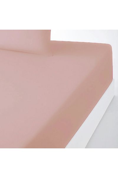 MundoLindo 100% Natural Cotton Large Size Single Elastic Sheet Set Powder Pink