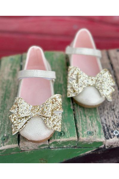Surpie Shoes راقصة باليه بفيونكة مطرزة لتقويم العظام للفتيات، راقصة باليه لتقويم العظام للأطفال