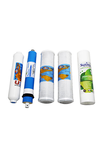 Spring Water 5'li Omnipure Yüksek Kaliteli Abd Ürünü Filtre Seti (AÇIK CİHAZL...