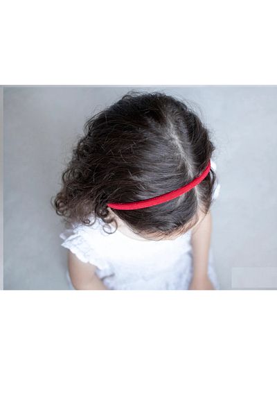 Atılgan Grp Thin Velvet Crown, Velvet Women's Crown, Red Crown, Velvet Children's Crown