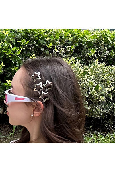 EFBUTİK Y2K Star Style Snap Buckle 8 Pieces