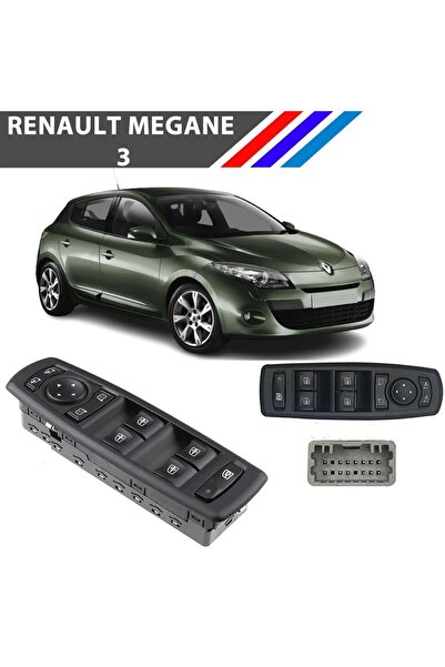 Genel Markalar Renault Megane III Sol Ön Kapı Cam Düğme Kumanda Paneli 809610006R
