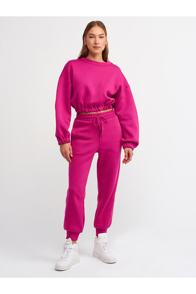 Dilvin 7908 Jogger Pantolon-magenta