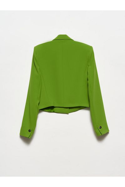 Dilvin 6842 Jachetă cu un singur buton-verde