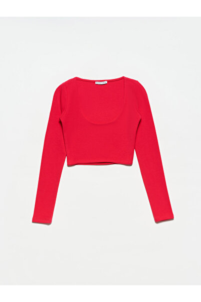 Dilvin 30111 Uzun Kollu Top-koyu Fuşya