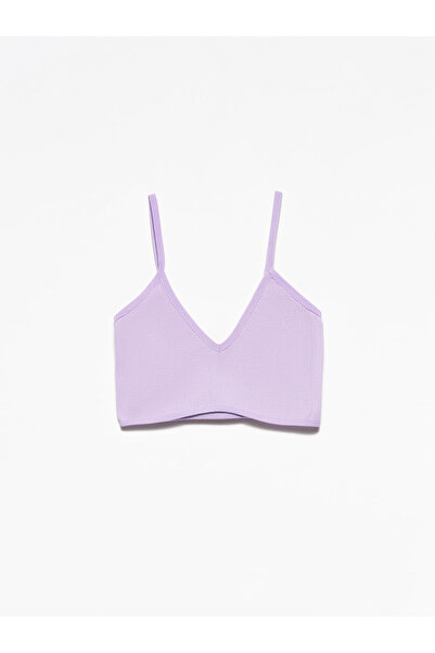 Dilvin 3714 V-Deck Rope Strap Bra-lila