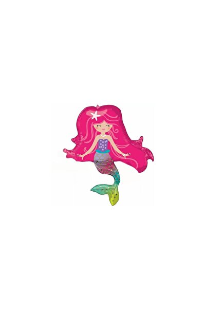 Bkmc Mermaid Smiling Foil Balloon