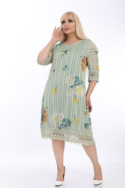 modayız Φόρεμα με μοτίβο με επένδυση Plus Size J1-1316