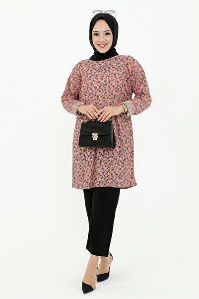 Bestenur Σετ μοντέλου Efdal Floral Patterned 532 - Πούδρα