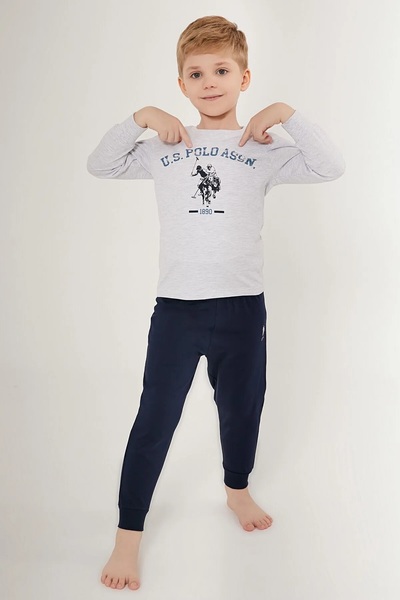 U.S. Polo Assn. US POLO LİSANSLI ERKEK ÇOCUK GARSON BOY PİJAMA TAKIM 1508