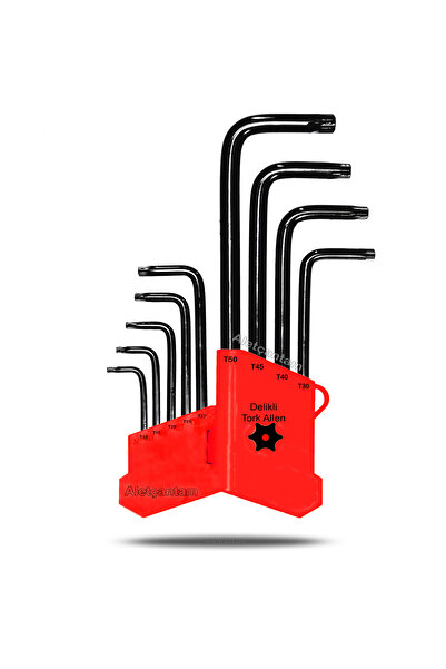 ALETÇANTAM طقم مفاتيح تورك ألين ستار توركس ألين طول طويل 180 ملم (مع فتحة متو...