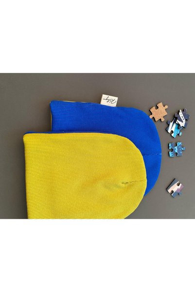 Kotryna Baby Beret Hat Double Layer Parliament - Olive