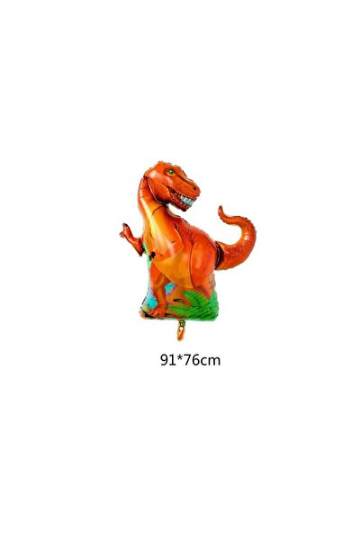 Bkmc بالون ديناصور برتقالي