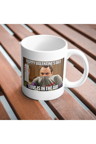 Wicopy Valentine's Day The Big Bang Theory Happy Valentine's Day Funny Funny English Printed Gift Mug