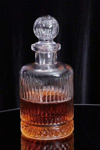 FAYA HOME Alegra Glass Linea Viski Şişesi, Karaf 1250 ml -1 ADET