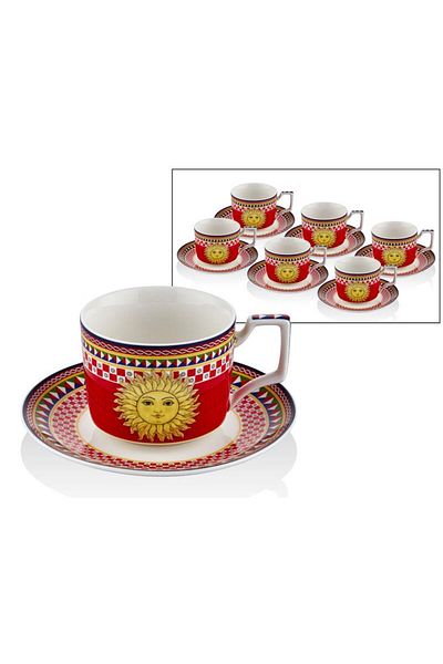 LAMEDORE Sunshine 6-Piece Teacup 15x6 Cm 1bsf-1900ss