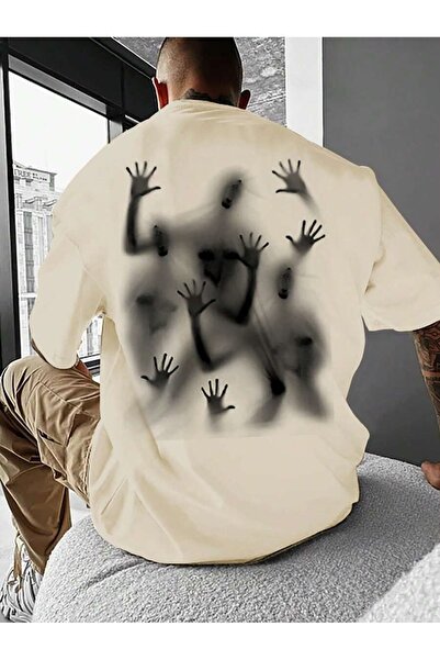 MOONBULL Unisex GHOST Back Printed Oversize T-shirt