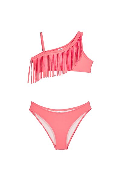 SHELLSEA Girl's One Shoulder Fringed Bikini