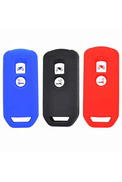 Knmaster Honda Motosiklet Silikon Anahtar Kılıfı / Siyah