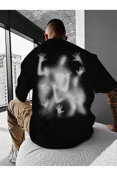MOONBULL Μπλουζάκι Unisex GHOST Back Printed Oversize