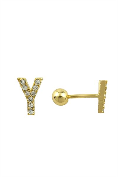 Çlk Accessories ثقب الحرف الذهبي - Y HarfPiercing
