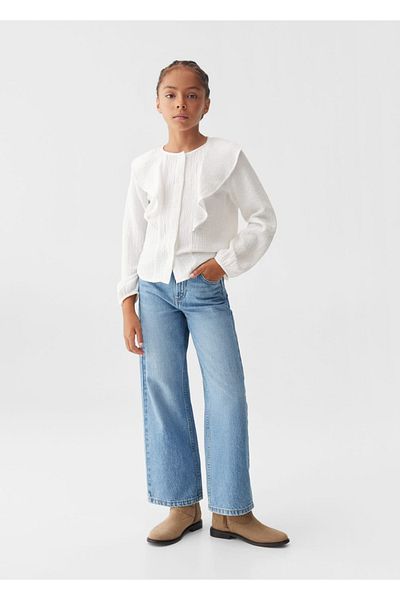 MANGO Kids Ecru Blouse for Kids