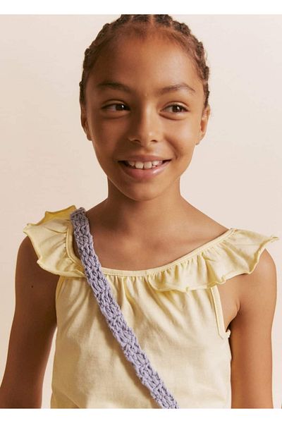 MANGO Kids Rüschen-T-Shirt mit Trägern