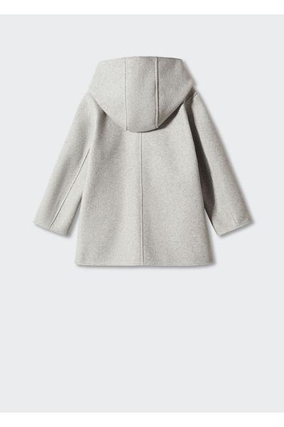 MANGO Kids Kabát s kapucí a knoflíky