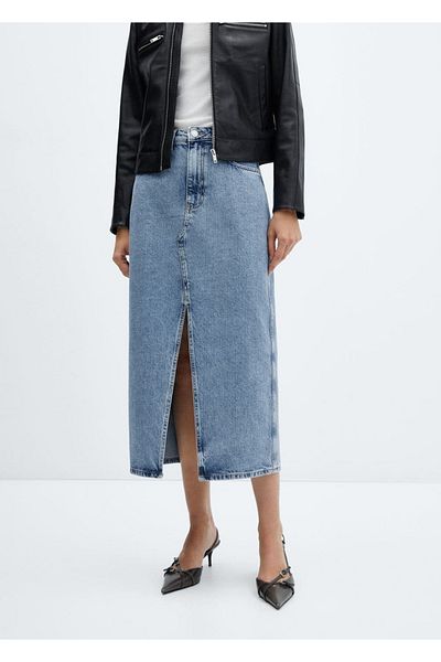 MANGO Woman Midi farmer szoknya