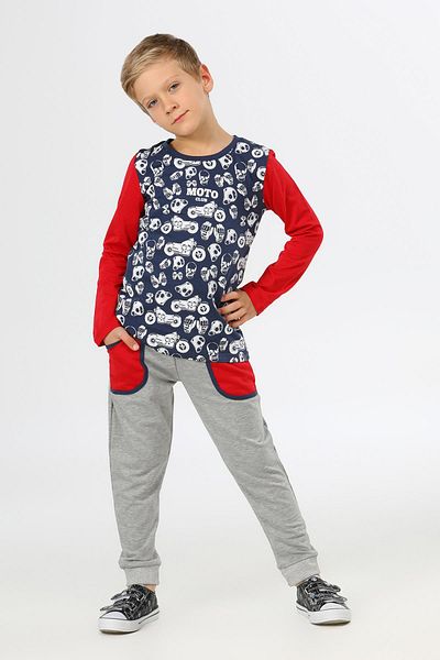 LupiaKids Moto Trousers T-shirt Boy Child Suit Lp-21a1-001