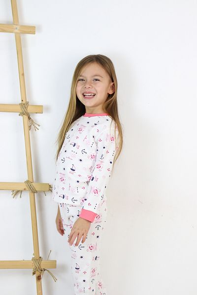Harika KIDS Girl's Interlock Fabric Knitted Basic Printed Pajama Set