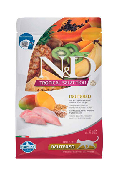 N&D Tropical Selection Tavuklu Kısırlaştırılmış Kedi Maması 1,5 kg