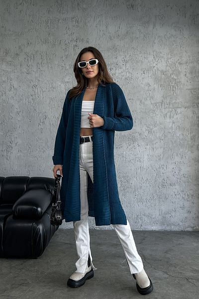 nosia fashion Shawl Collar Belted Cotton Knitwear Cardigan