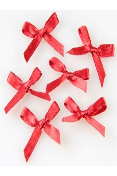 Kazanabil SATIN RIBBON BOW RED