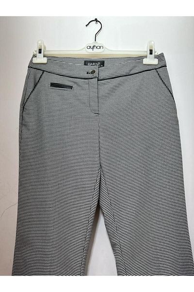 GARNİ Plaid Carrot Leg Trousers with Side Pockets