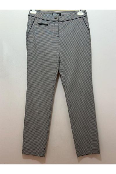 GARNİ Plaid Carrot Leg Trousers with Side Pockets